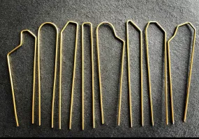 Red Brass Hairpin