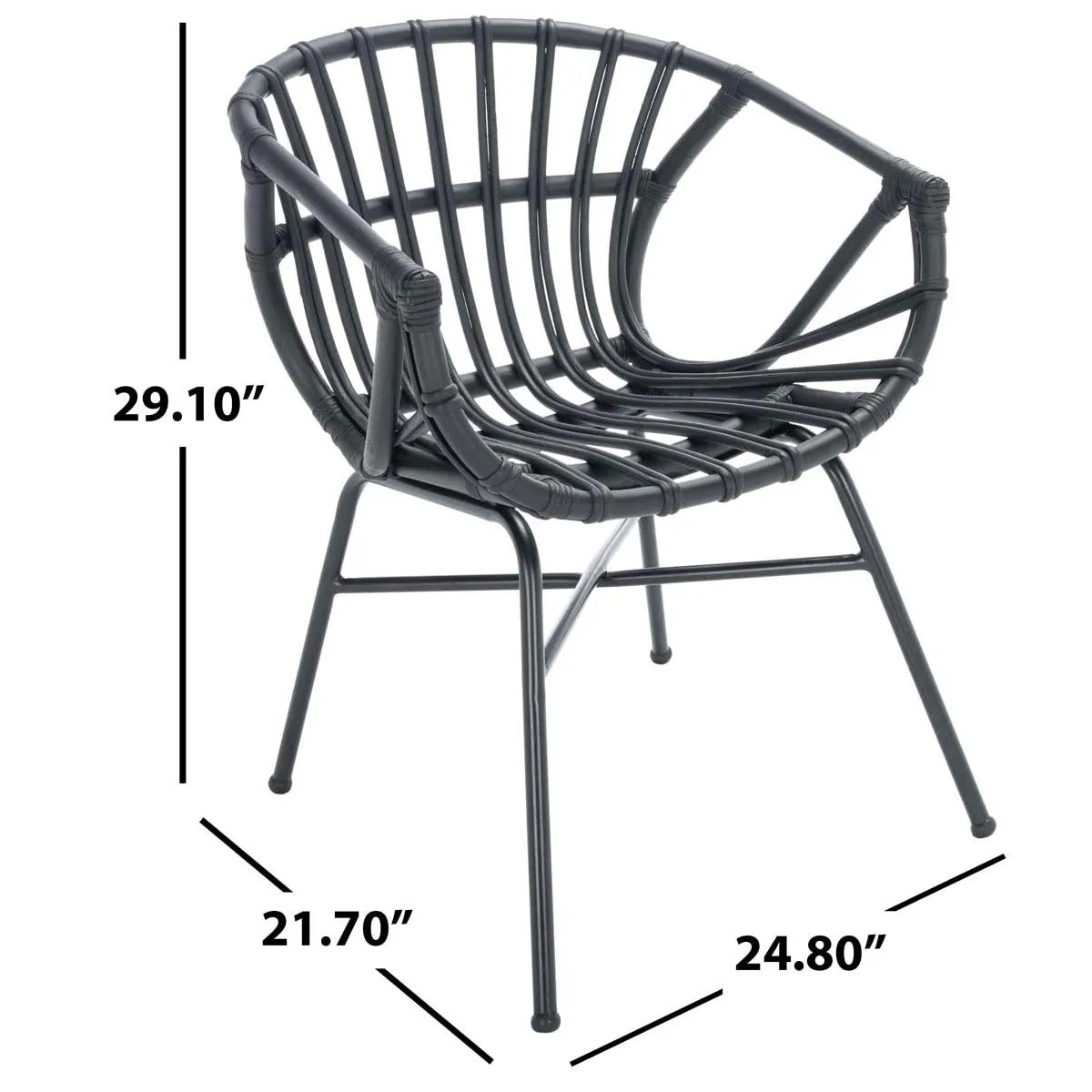 Safavieh Avril Rattan Dining Chair, DCH9905