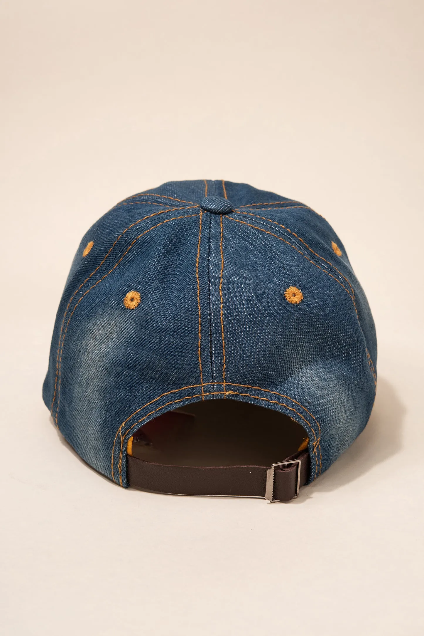 USA Red White and Blue Denim Cap